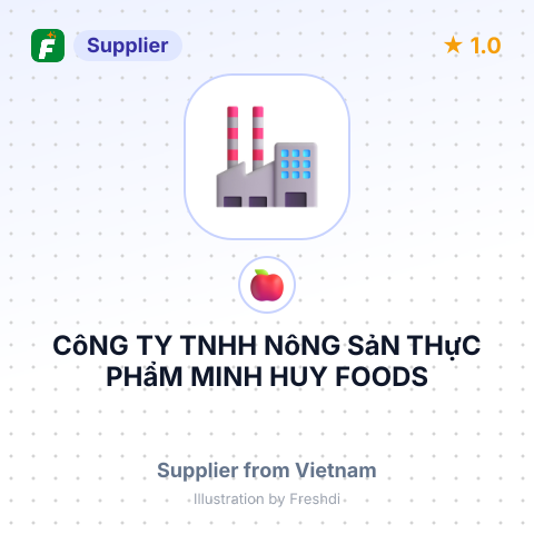 CôNG TY TNHH NôNG SảN THựC PHẩM MINH HUY FOODS – summary card, no photo uploaded yet