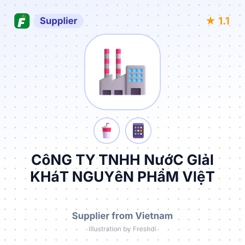 CôNG TY TNHH NướC GIảI KHáT NGUYêN PHẩM VIệT – summary card, no photo uploaded yet