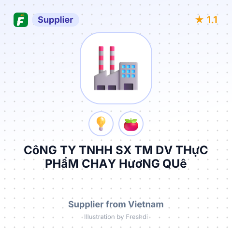 CôNG TY TNHH SX TM DV THựC PHẩM CHAY HươNG QUê – summary card, no photo uploaded yet