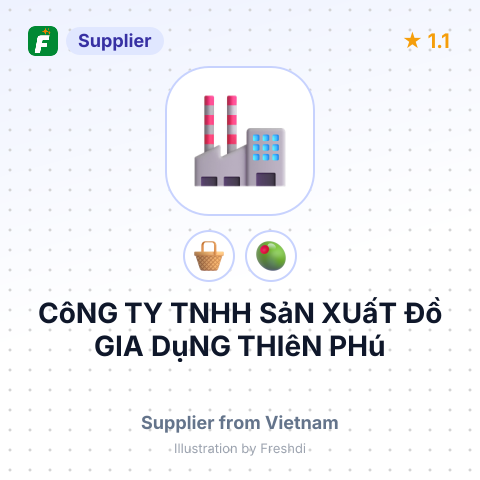 CôNG TY TNHH SảN XUấT Đồ GIA DụNG THIêN PHú – summary card, no photo uploaded yet
