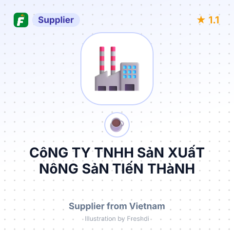 CôNG TY TNHH SảN XUấT NôNG SảN TIếN THàNH – summary card, no photo uploaded yet