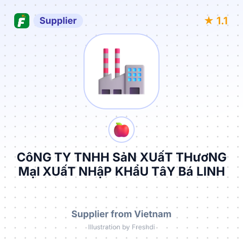 CôNG TY TNHH SảN XUấT THươNG MạI XUấT NHậP KHẩU TâY Bá LINH – summary card, no photo uploaded yet