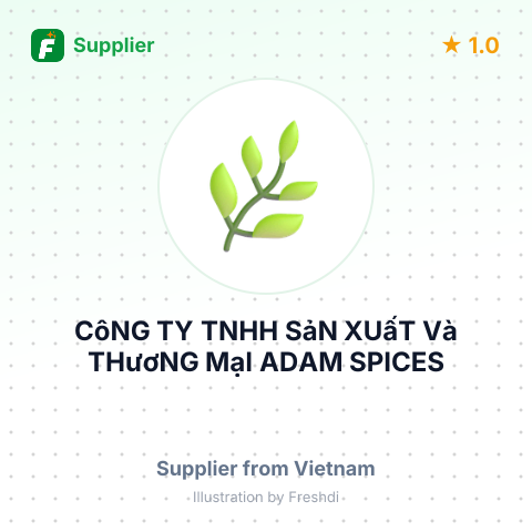 CôNG TY TNHH SảN XUấT Và THươNG MạI ADAM SPICES – summary card, no photo uploaded yet