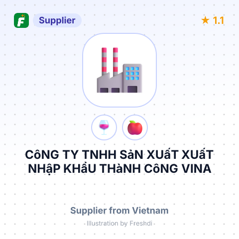 CôNG TY TNHH SảN XUấT XUấT NHậP KHẩU THàNH CôNG VINA – summary card, no photo uploaded yet