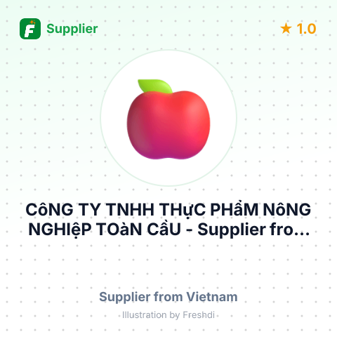CôNG TY TNHH THựC PHẩM NôNG NGHIệP TOàN CầU – summary card, no photo uploaded yet