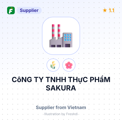CôNG TY TNHH THựC PHẩM SAKURA – summary card, no photo uploaded yet
