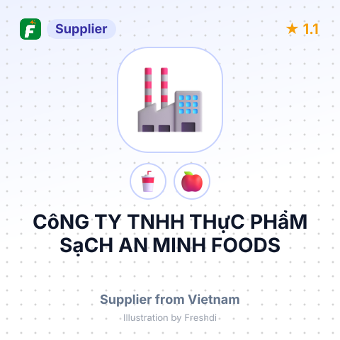CôNG TY TNHH THựC PHẩM SạCH AN MINH FOODS – summary card, no photo uploaded yet