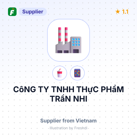 CôNG TY TNHH THựC PHẩM TRầN NHI – summary card, no photo uploaded yet