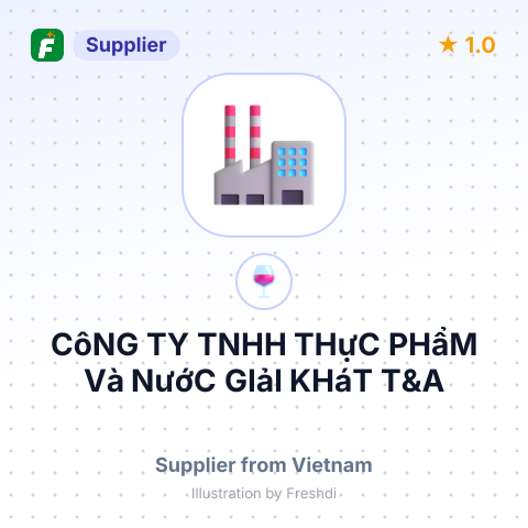 CôNG TY TNHH THựC PHẩM Và NướC GIảI KHáT T&A – summary card, no photo uploaded yet