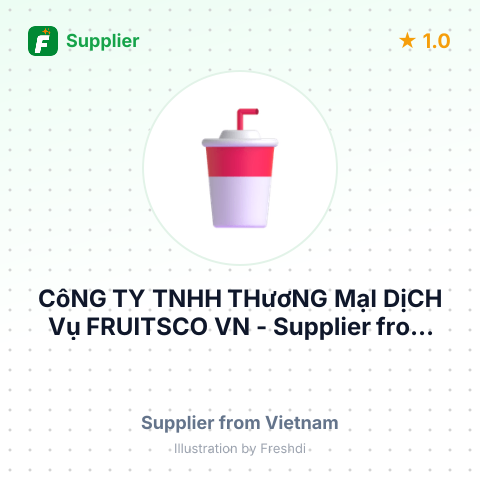 CôNG TY TNHH THươNG MạI DịCH Vụ FRUITSCO VN – summary card, no photo uploaded yet