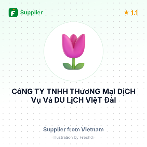 CôNG TY TNHH THươNG MạI DịCH Vụ Và DU LịCH VIệT ĐàI – summary card, no photo uploaded yet