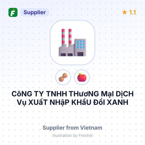 CôNG TY TNHH THươNG MạI DịCH Vụ XUấT NHậP KHẩU ĐồI XANH – summary card, no photo uploaded yet