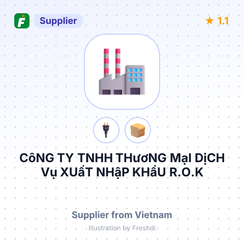 CôNG TY TNHH THươNG MạI DịCH Vụ XUấT NHậP KHẩU R.O.K – summary card, no photo uploaded yet