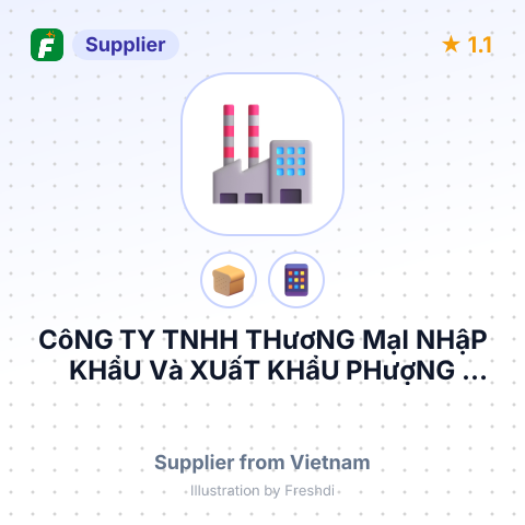 CôNG TY TNHH THươNG MạI NHậP KHẩU Và XUấT KHẩU PHượNG HOàNG – summary card, no photo uploaded yet