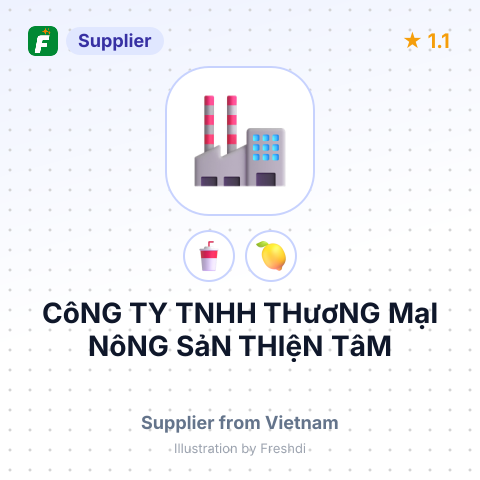 CôNG TY TNHH THươNG MạI NôNG SảN THIệN TâM – summary card, no photo uploaded yet