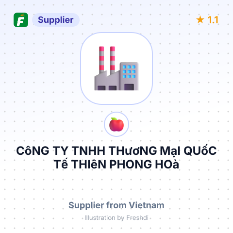 CôNG TY TNHH THươNG MạI QUốC Tế THIêN PHONG HOà – summary card, no photo uploaded yet