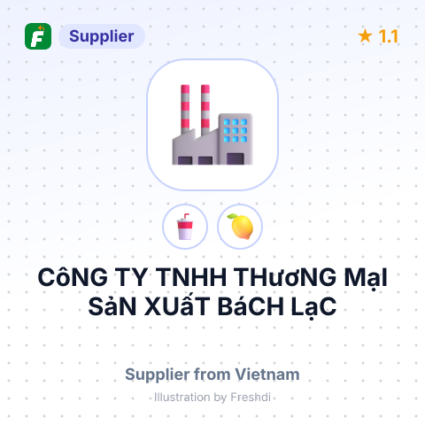 CôNG TY TNHH THươNG MạI SảN XUấT BáCH LạC – summary card, no photo uploaded yet