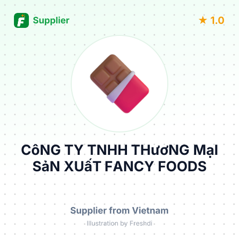 CôNG TY TNHH THươNG MạI SảN XUấT FANCY FOODS – summary card, no photo uploaded yet