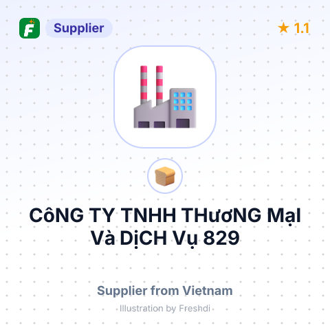 CôNG TY TNHH THươNG MạI Và DịCH Vụ 829 – summary card, no photo uploaded yet