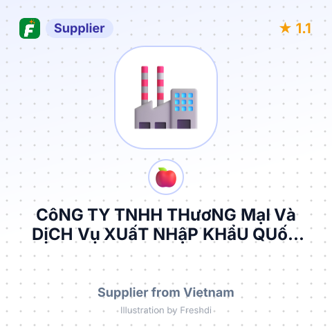 CôNG TY TNHH THươNG MạI Và DịCH Vụ XUấT NHậP KHẩU QUốC CườNG – summary card, no photo uploaded yet