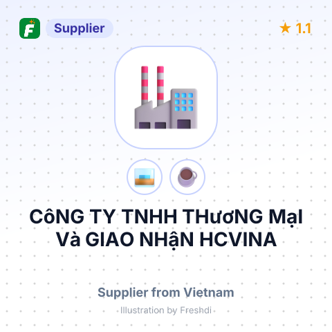 CôNG TY TNHH THươNG MạI Và GIAO NHậN HCVINA – summary card, no photo uploaded yet