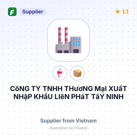CôNG TY TNHH THươNG MạI XUấT NHậP KHẩU LIêN PHáT TâY NINH – summary card, no photo uploaded yet