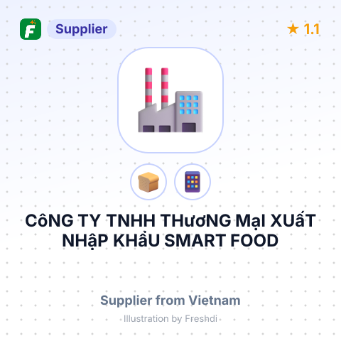 CôNG TY TNHH THươNG MạI XUấT NHậP KHẩU SMART FOOD – summary card, no photo uploaded yet