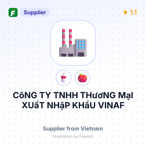CôNG TY TNHH THươNG MạI XUấT NHậP KHẩU VINAF – summary card, no photo uploaded yet