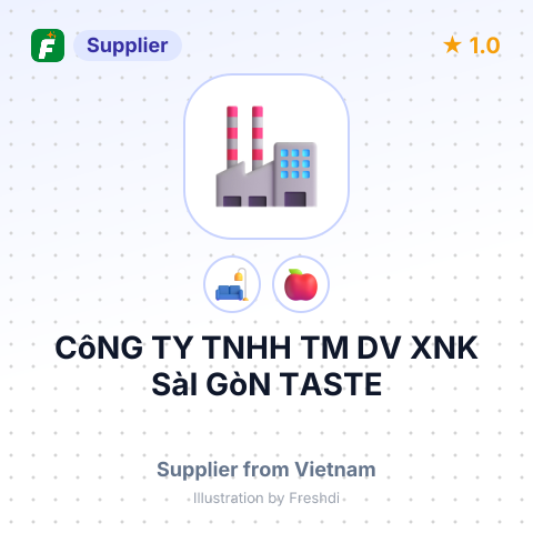 CôNG TY TNHH TM DV XNK SàI GòN TASTE – summary card, no photo uploaded yet