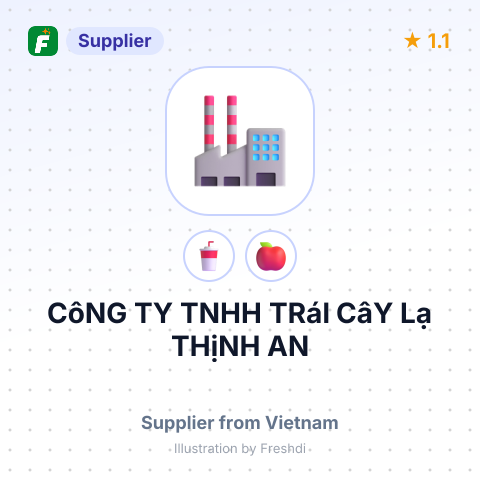 CôNG TY TNHH TRáI CâY Lạ THịNH AN – summary card, no photo uploaded yet