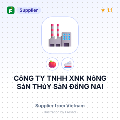 CôNG TY TNHH XNK NôNG SảN THủY SảN ĐồNG NAI – summary card, no photo uploaded yet