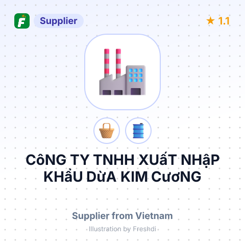 CôNG TY TNHH XUấT NHậP KHẩU DừA KIM CươNG – summary card, no photo uploaded yet