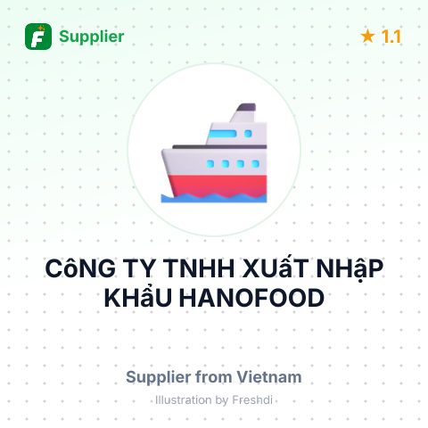 CôNG TY TNHH XUấT NHậP KHẩU HANOFOOD – summary card, no photo uploaded yet