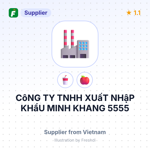 CôNG TY TNHH XUấT NHậP KHẩU MINH KHANG 5555 – summary card, no photo uploaded yet