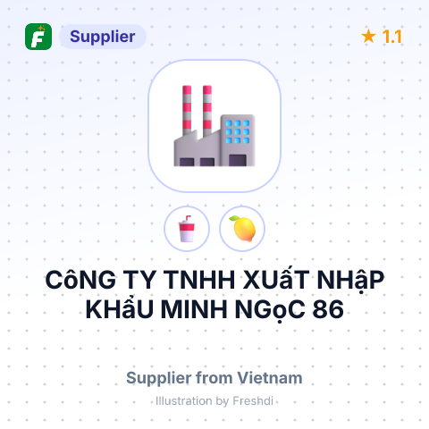 CôNG TY TNHH XUấT NHậP KHẩU MINH NGọC 86 – summary card, no photo uploaded yet
