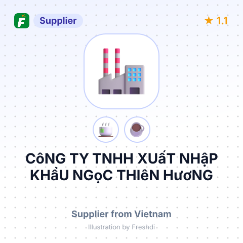 CôNG TY TNHH XUấT NHậP KHẩU NGọC THIêN HươNG – summary card, no photo uploaded yet