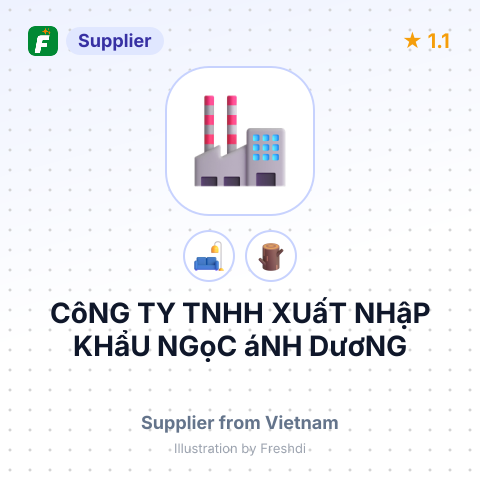 CôNG TY TNHH XUấT NHậP KHẩU NGọC áNH DươNG – summary card, no photo uploaded yet
