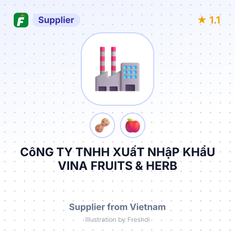 CôNG TY TNHH XUấT NHậP KHẩU VINA FRUITS & HERB – summary card, no photo uploaded yet