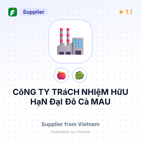 CôNG TY TRáCH NHIệM HữU HạN ĐạI Đô Cà MAU – summary card, no photo uploaded yet
