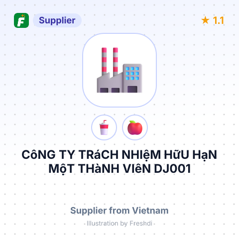 CôNG TY TRáCH NHIệM HữU HạN MộT THàNH VIêN DJ001 – summary card, no photo uploaded yet