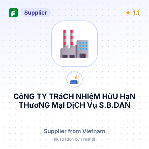 CôNG TY TRáCH NHIệM HữU HạN THươNG MạI DịCH Vụ S.B.DAN – summary card, no photo uploaded yet