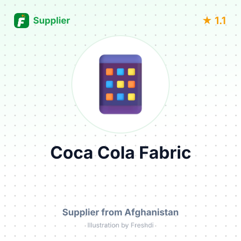 Coca Cola Fabric – summary card, no photo uploaded yet
