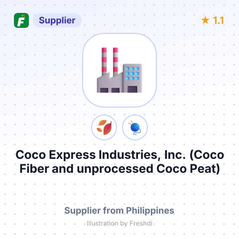 Coco Express Industries, Inc. (Coco Fiber and unprocessed Coco Peat) – summary card, no photo uploaded yet