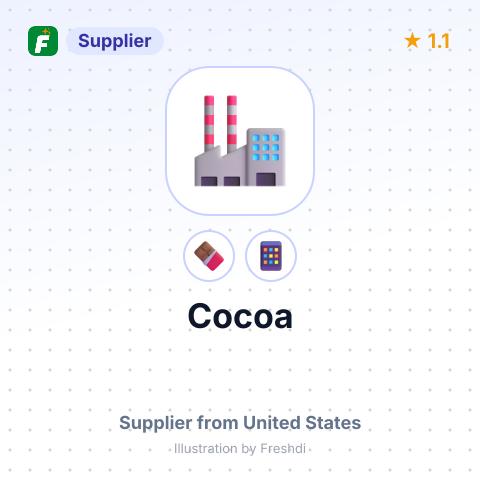 Cocoa  – summary card, no photo uploaded yet