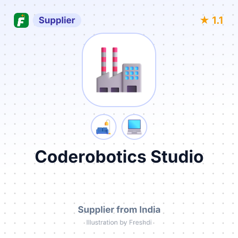 Coderobotics Studio – summary card, no photo uploaded yet