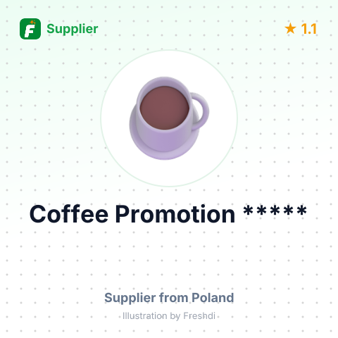 Coffee Promotion ***** – summary card, no photo uploaded yet