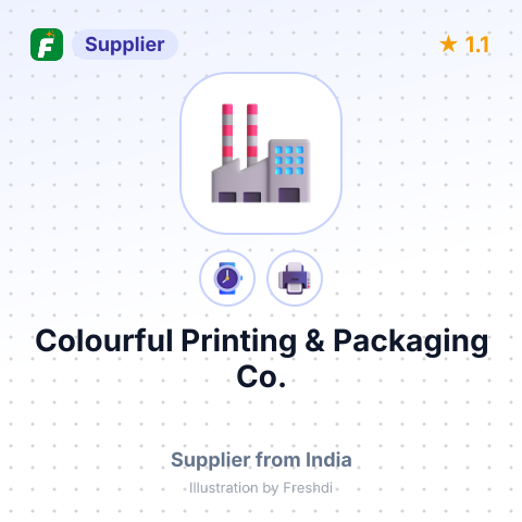 Colourful Printing & Packaging Co. – summary card, no photo uploaded yet