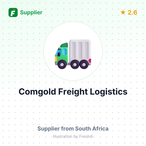 Comgold Freight Logistics – summary card, no photo uploaded yet