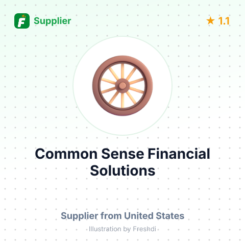 Common Sense Financial Solutions – summary card, no photo uploaded yet