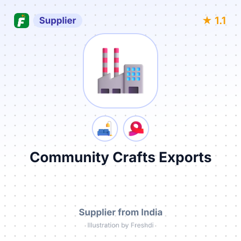 Community Crafts Exports – summary card, no photo uploaded yet